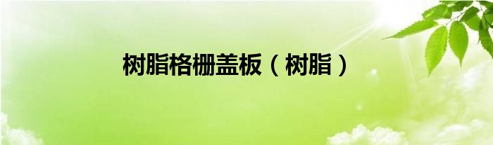 樹脂格柵蓋板（樹脂）