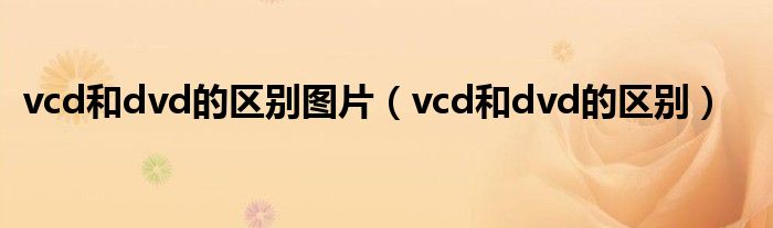 vcd和dvd的區(qū)別圖片（vcd和dvd的區(qū)別）