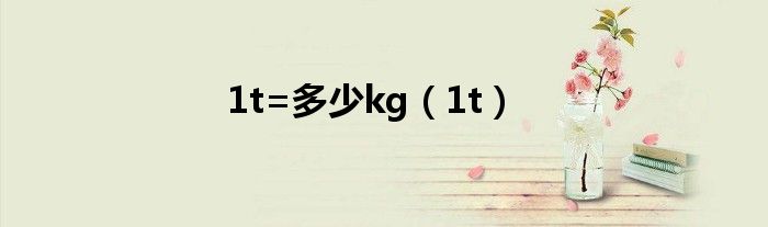 1t=多少kg（1t）