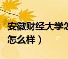 安徽財經(jīng)大學怎么樣什么檔次（安徽財經(jīng)大學怎么樣）