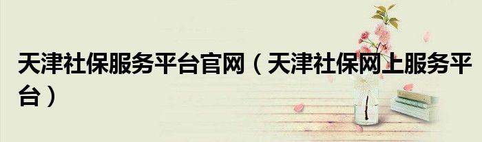 天津社保服務(wù)平臺(tái)官網(wǎng)（天津社保網(wǎng)上服務(wù)平臺(tái)）