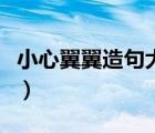 小心翼翼造句大全四年級（小心翼翼造句大全）
