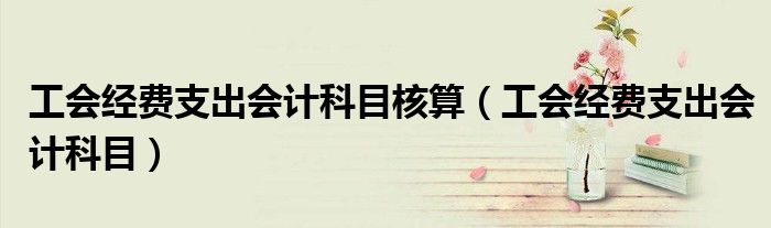 工會經(jīng)費(fèi)支出會計(jì)科目核算（工會經(jīng)費(fèi)支出會計(jì)科目）