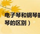 電子琴和鋼琴的區(qū)別琴鍵一樣嗎（電子琴和鋼琴的區(qū)別）