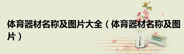 體育器材名稱及圖片大全（體育器材名稱及圖片）