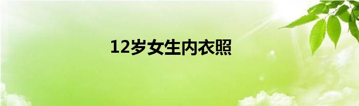 12歲女生內(nèi)衣照